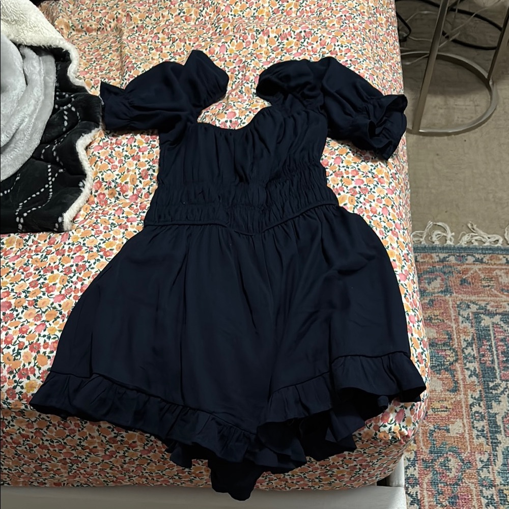 Navy Romper